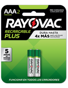 PILA RECARGABLE AAA RAYOVAC...